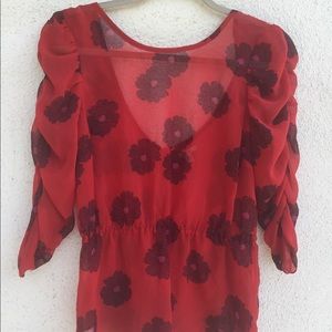 Red Ecote blouse